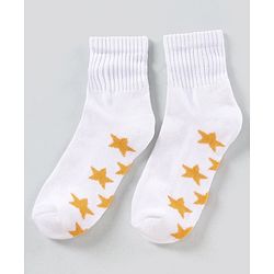 Pine Kids Anti Microbial Washed Socks Star Print Pack Of 3 - Red White Navy