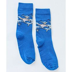 Pine Kids Ankle Length Antimicrobial Socks Set of 3 - Blue