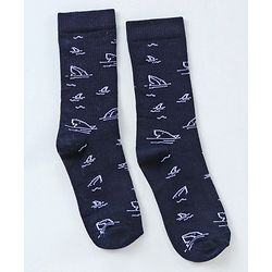 Pine Kids Ankle Length Antimicrobial Socks Set of 3 - Blue