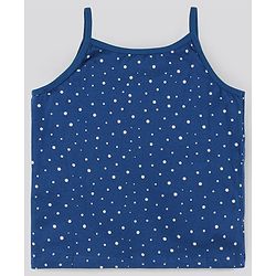 Pine Kids Anti Microbial & Bio Washed Singlet Sleeves Slips Polka Dots & Strawberry Print Pack of 3 (Color May Vary)