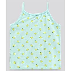 Pine Kids Anti-Microbial & Biowashed Sleeveless Slips Multi Print & Bow Pack Of 3 - Green Blue