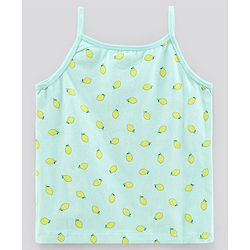 Pine Kids Anti-Microbial & Biowashed Sleeveless Slips Multi Print & Bow Pack Of 3 - Green Blue