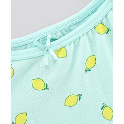 Pine Kids Anti-Microbial & Biowashed Sleeveless Slips Multi Print & Bow Pack Of 3 - Green Blue