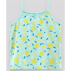 Pine Kids Anti-Microbial & Biowashed Sleeveless Slips Multi Print & Bow Pack Of 3 - Green Blue