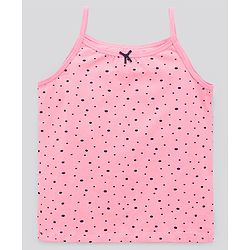 Pine Kids Sleeveless Cotton Lycra  Antimicrobial And BioWashed Slips Stripe Dot And Floral Print Pack Of 3 (Colour May Vary)