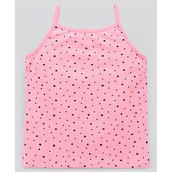 Pine Kids Sleeveless Cotton Lycra  Antimicrobial And BioWashed Slips Stripe Dot And Floral Print Pack Of 3 (Colour May Vary)