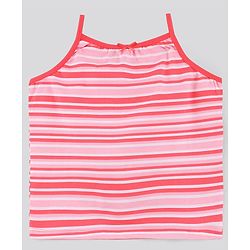 Pine Kids Anti-Microbial & Biowashed Sleeveless Slips Multi Print & Bow Pack Of 3 - Red Pink