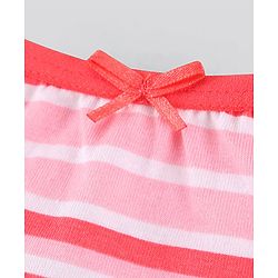 Pine Kids Anti-Microbial & Biowashed Sleeveless Slips Multi Print & Bow Pack Of 3 - Red Pink