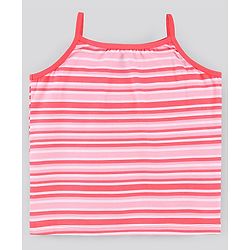 Pine Kids Anti-Microbial & Biowashed Sleeveless Slips Multi Print & Bow Pack Of 3 - Red Pink