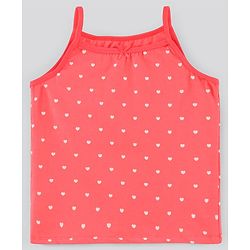 Pine Kids Anti-Microbial & Biowashed Sleeveless Slips Multi Print & Bow Pack Of 3 - Red Pink
