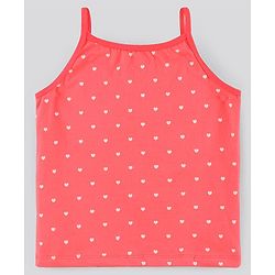 Pine Kids Anti-Microbial & Biowashed Sleeveless Slips Multi Print & Bow Pack Of 3 - Red Pink