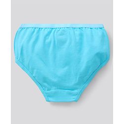 Pine Kids Cotton Lycra Biowashed Panties Heart Print Pack Of 3 (Colour May Vary)