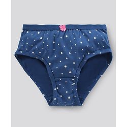 Pine Kids Anti Bacterial & Biowashed Panties Polka Dots & Strawberry Print Pack of 3 (Colour May Vary)