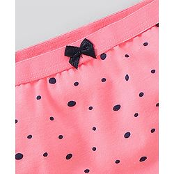 Pine Kids Antimicrobial And Biowashed Cotton Lycra Panties Floral Dot And Stripe Print Pack Of 3 (Colour May Vary)