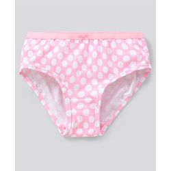 Pine Kids Cotton Lycra Biowashed Panties Heart Stripe And Dot Print Pack Of 3 (Colour May Vary)