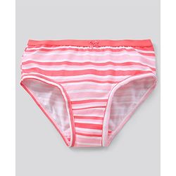 Pine Kids Cotton Lycra Biowashed Panties Heart Stripe And Dot Print Pack Of 3 (Colour May Vary)