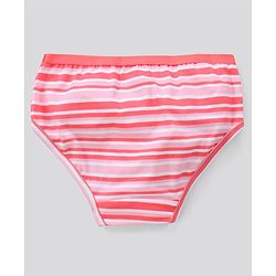 Pine Kids Cotton Lycra Biowashed Panties Heart Stripe And Dot Print Pack Of 3 (Colour May Vary)