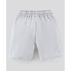 Pine Kids Knitted Bio Wash Shorts Pack of 2 - Grey Blue