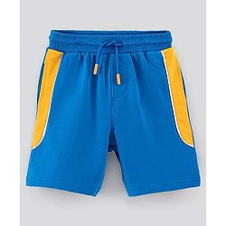 Pine Kids Half Sleeves T-Shirt & Shorts Set Striped - Yellow Blue