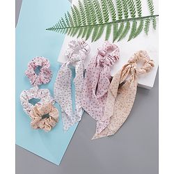 Pine Kids Scrunchies Pack Of 6 - Multicolor