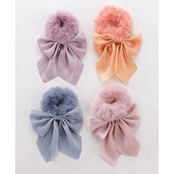 Pine Kids Scrunchies Pack of 4 - Multicolor