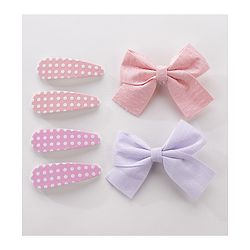 Pine Kids Hair Clips Pack of 6 - Pink & Purple