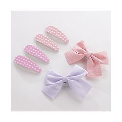 Pine Kids Hair Clips Pack of 6 - Pink & Purple