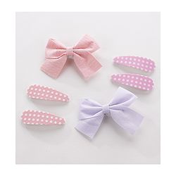 Pine Kids Hair Clips Pack of 6 - Pink & Purple
