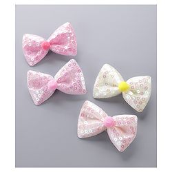 Pine Kids Bow Hair Clips Pack of 4 - Multicolor