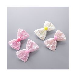 Pine Kids Bow Hair Clips Pack of 4 - Multicolor