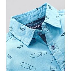 Pine Kids Half Sleeves Shirts Printed - Blue