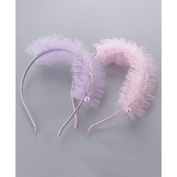 Pine Kids Hair Bands Pack of 2 - Pink Purple