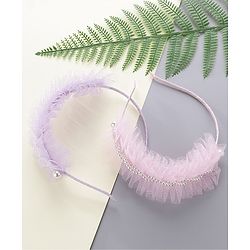 Pine Kids Hair Bands Pack of 2 - Pink Purple