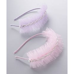 Pine Kids Hair Bands Pack of 2 - Pink Purple