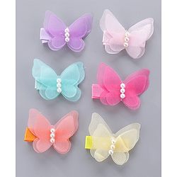 Pine Kids Hair Clips Pack of 6 - Multicolor