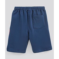 Pine Kids Bio Washed Half Sleeves T Shirt  and Shorts Set Text Print - Blue