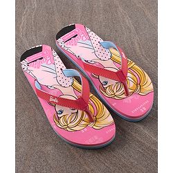 Pine Kids Flip Flops Barbie Print - Pink