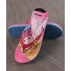 Pine Kids Flip Flops Barbie Print - Pink