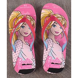 Pine Kids Flip Flops Barbie Print - Pink