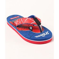 Pine Kids Flip Flops Spider Man Print - Royal Blue