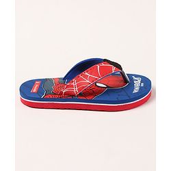 Pine Kids Flip Flops Spider Man Print - Royal Blue