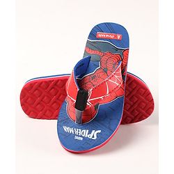 Pine Kids Flip Flops Spider Man Print - Royal Blue