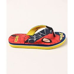 Pine Kids Flip Flops Spider Man Print - Red