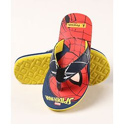 Pine Kids Flip Flops Spider Man Print - Red