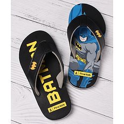 Pine Kids EVA Batman Flip Flops - Black