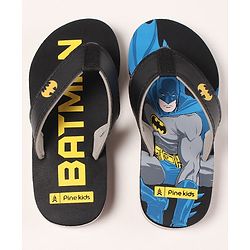 Pine Kids EVA Batman Flip Flops - Black