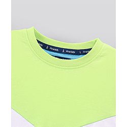 Pine Kids Half Sleeves Tee & Shorts HD Print - Blue