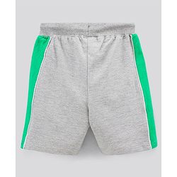 Pine Kids Bio Washed Half Sleeves T Shirt  and Shorts Set Text Print - Green
