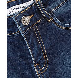 Pine Kids Denim Shorts Solid- Blue