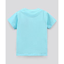 Pine Kids Half Sleeves Cotton T shirt Placement Print- Blue